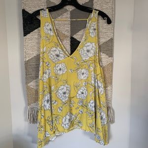 LUSH Yellow Floral Top